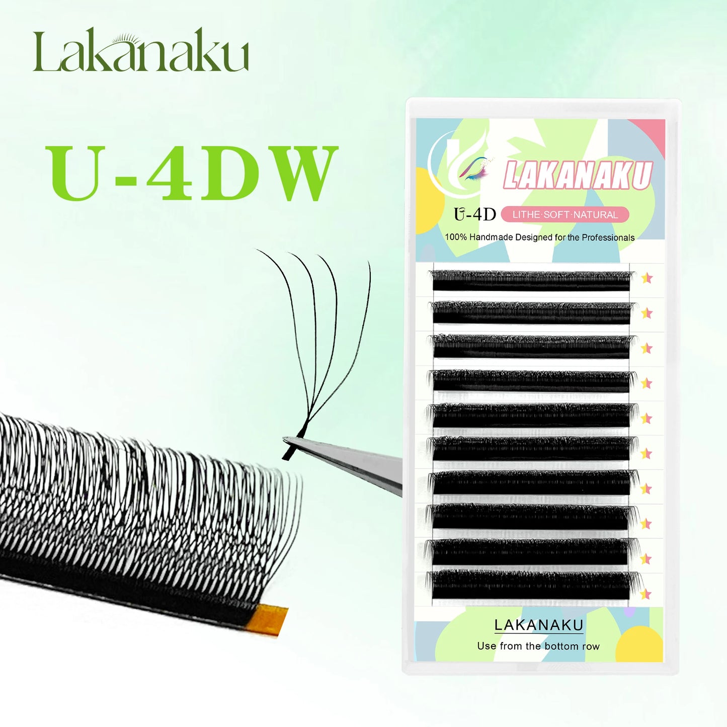 Premade U Lashes Automatic Fannnig Fans W Cilios Blooming Eyelash Extensions 3D UU Cilios Premiem Fibers