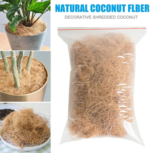 Natural Coconut Husk Fiber Orchids Crafts, Pet Bedding, Insect-Proof, Protect Plants, Maintain Soil Temperature 200g