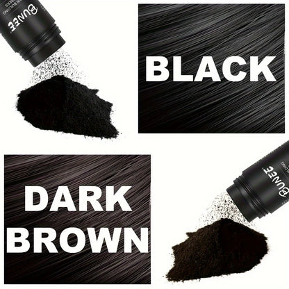 BUNEE Hair Fiber 27.5g: Men's natural hair-thickening fibers for balding areas, fills part lines, includes 27.5g fiber powder.