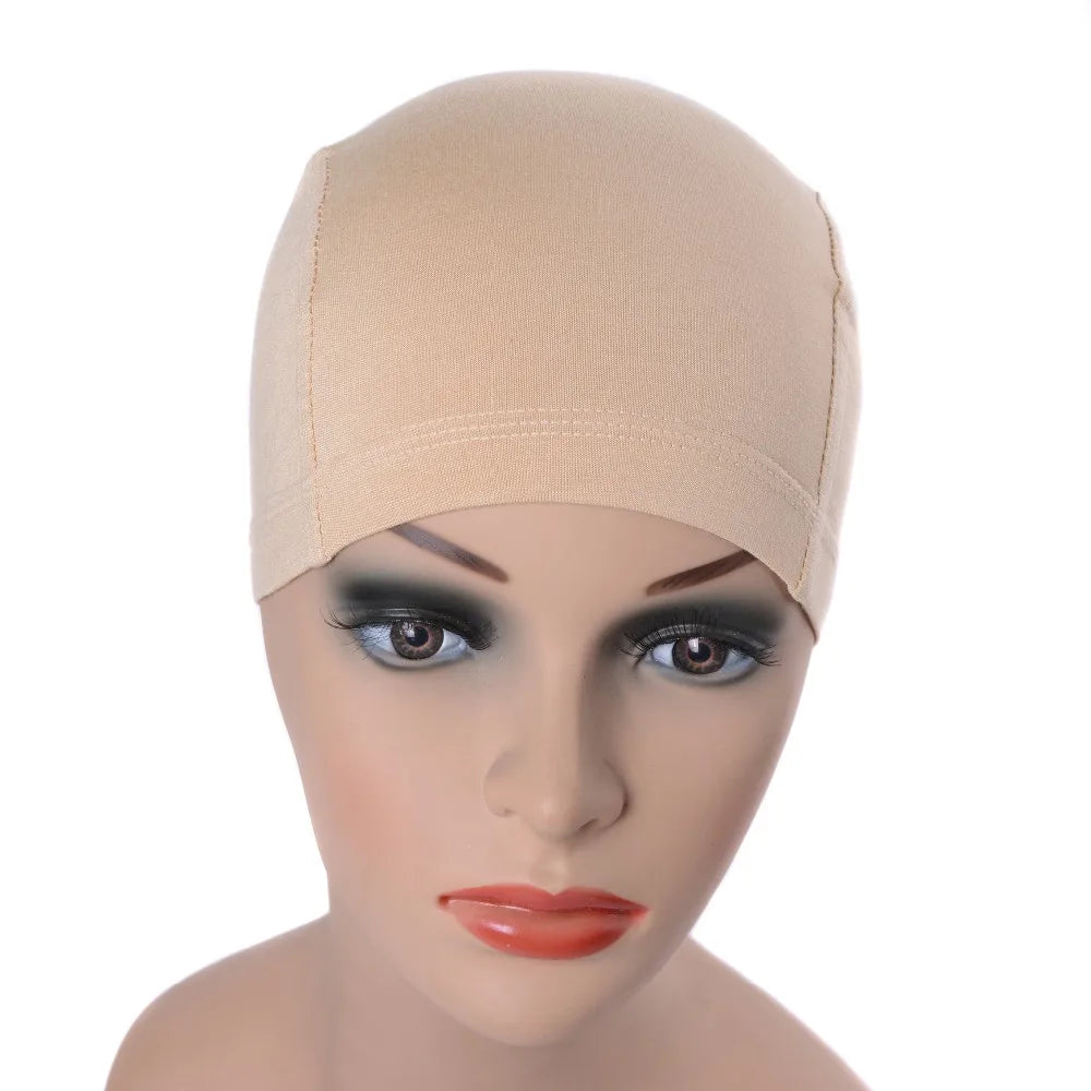 Bamboo Fiber Wig Cap for Women Comfortable and Elastic Wig Cap Wearing under Wigs