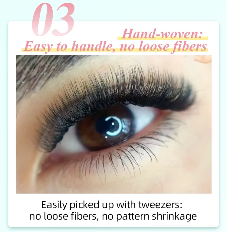 Premade U Lashes Automatic Fannnig Fans W Cilios Blooming Eyelash Extensions 3D UU Cilios Premiem Fibers