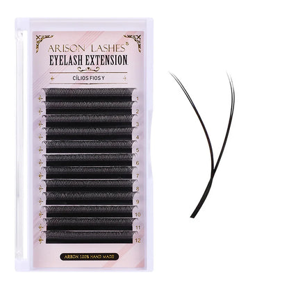 ARISON 3D/4D/5D/6D W-Shape Eyelashes Extension Premade Volume Fans YY-shape Lashes Faux Mink Soft Easy Faning Natural Lash