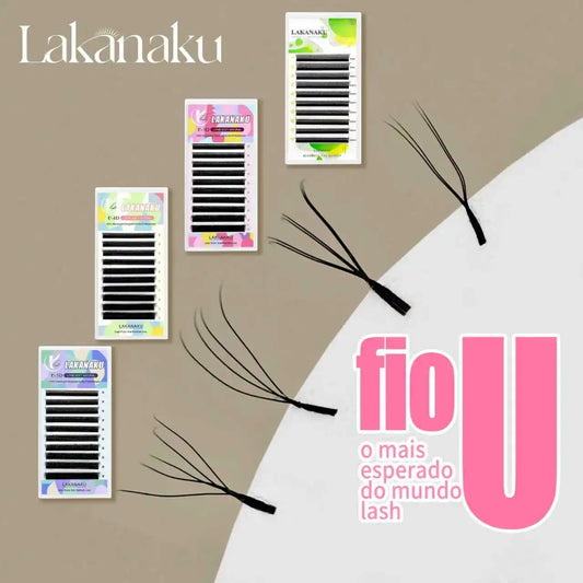 Premade U Lashes Automatic Fannnig Fans W Cilios Blooming Eyelash Extensions 3D UU Cilios Premiem Fibers