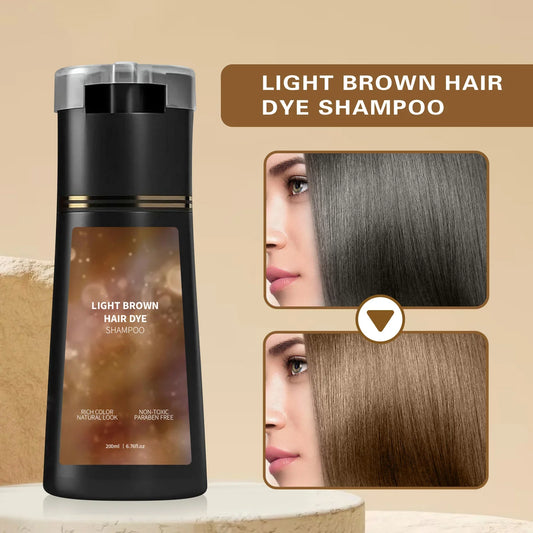 Instant Gray Coverage & Oil Control Shampoo - Provides Soft, Voluminous Hair with Nourishing Care in One Wash, Color Refresh.