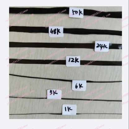 Lenght 30m 50m 100m 1K 3K 6K 12K 24K 48K 50K Carbon Black Fiber Thread High Quality Long Line Carbon
