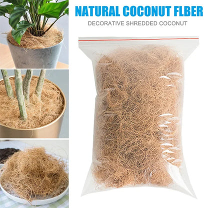 Natural Coconut Husk Fiber Orchids Crafts, Pet Bedding, Insect-Proof, Protect Plants, Maintain Soil Temperature 200g