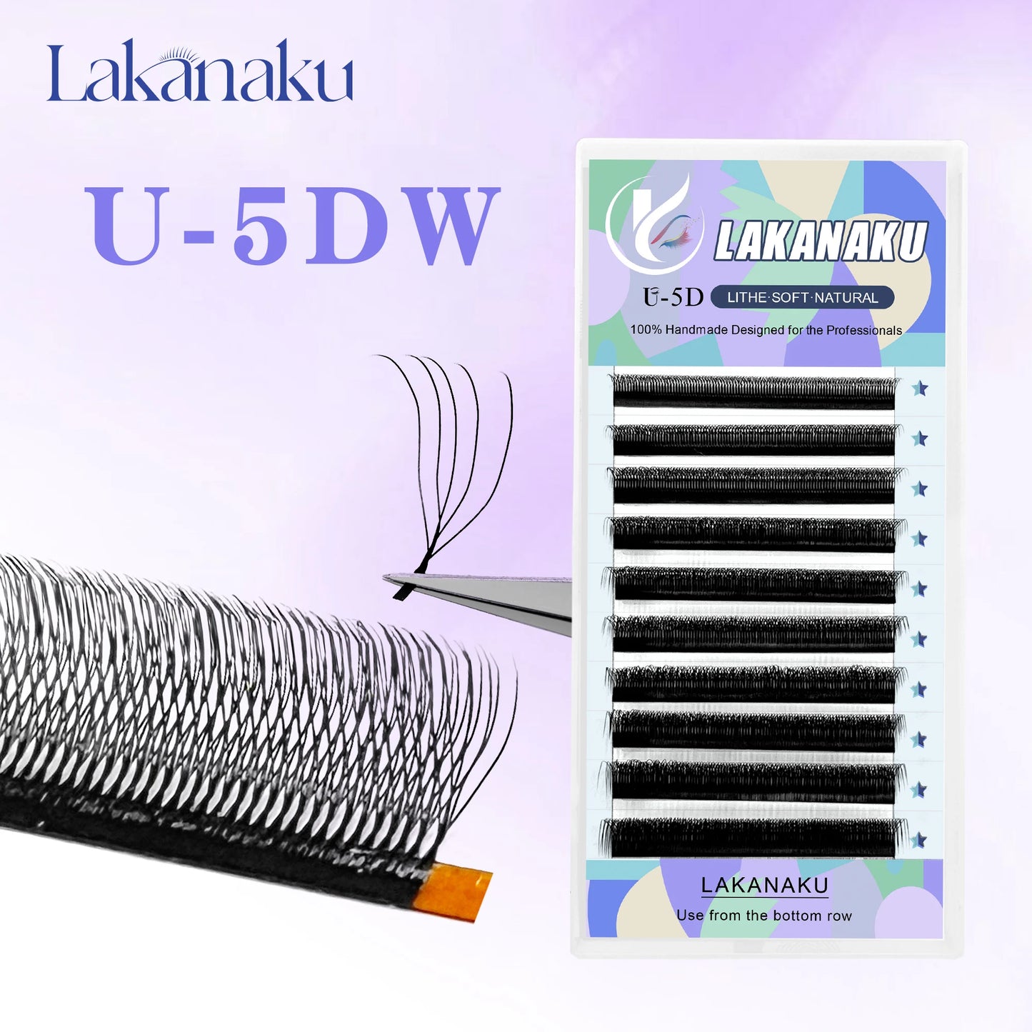 Premade U Lashes Automatic Fannnig Fans W Cilios Blooming Eyelash Extensions 3D UU Cilios Premiem Fibers