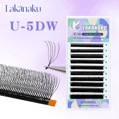 Premade U Lashes Automatic Fannnig Fans W Cilios Blooming Eyelash Extensions 3D UU Cilios Premiem Fibers