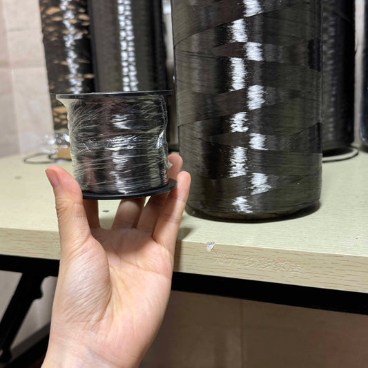 Lenght 30m 50m 100m 1K 3K 6K 12K 24K 48K 50K Carbon Black Fiber Thread High Quality Long Line Carbon