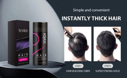 SEVICH Hair Building Fiber Set Cover Sparse Hair Or Bald Spots Hair Loss Regrowth Treatment Keratin Hair Fiber Powder Applicator