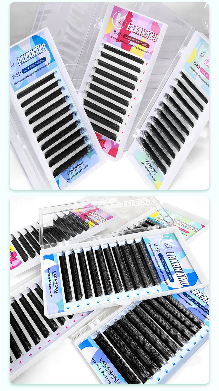 Premade U Lashes Automatic Fannnig Fans W Cilios Blooming Eyelash Extensions 3D UU Cilios Premiem Fibers