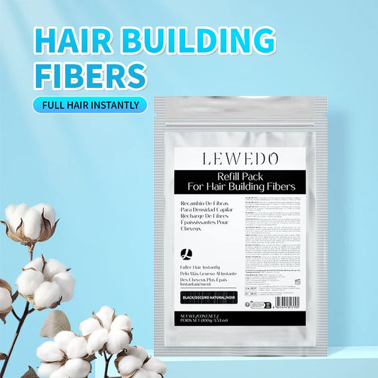 Hair Fibers Powder 100g Instant Hair Growth Fiber Refill Bag Hair Loss Treatment Keratin Hair Building Fiber Salon Hair Care