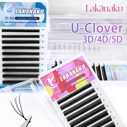 Premade U Lashes Automatic Fannnig Fans W Cilios Blooming Eyelash Extensions 3D UU Cilios Premiem Fibers