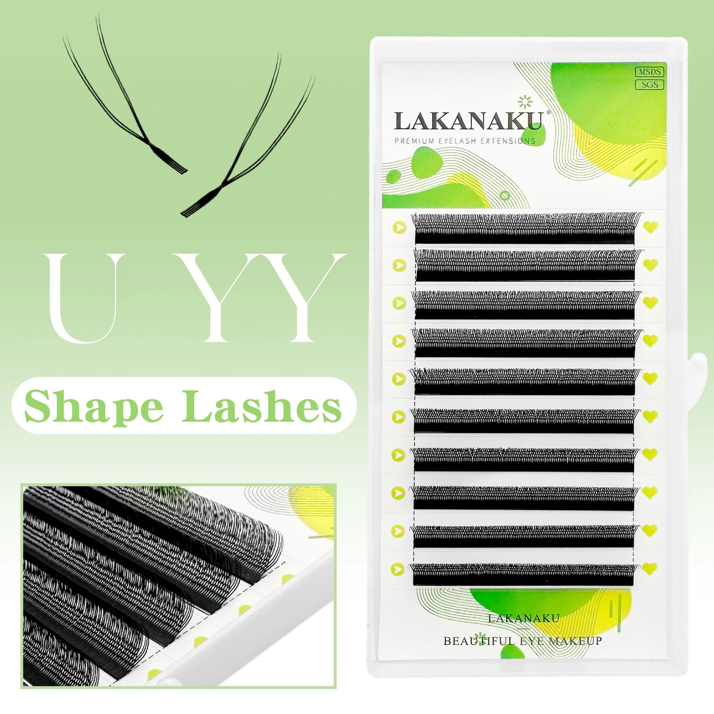 Premade U Lashes Automatic Fannnig Fans W Cilios Blooming Eyelash Extensions 3D UU Cilios Premiem Fibers