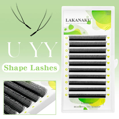 Premade U Lashes Automatic Fannnig Fans W Cilios Blooming Eyelash Extensions 3D UU Cilios Premiem Fibers